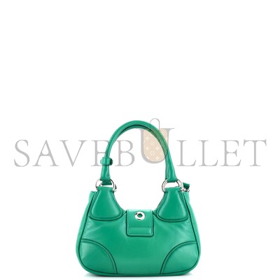 PRADA RE-EDITION 2002 MOON HANDLE BAG PADDED NAPPA LEATHER 1BA381 (22.5*16*7.5cm)